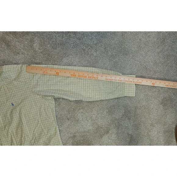 Ralph Lauren Mens Classic Fit Tattersall Check Button Down Shirt Yellow Blue L - Picture 9 of 10